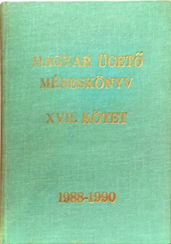 Szuper akció Magyar ügető méneskönyv XVII. kötet (1988-1989-1990)