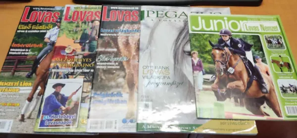 Ajánlat 5 db lovassport magazin, újság (szórványszámok, saját fotó)