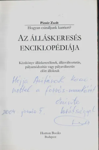 Az álláskeresés enciklopédiája (Dedikált) Prémium