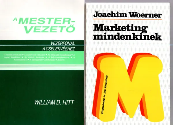 2 db Üzleti könyv ( Marketing mindenkinek + A mestervezető ) Azonnal elérhető