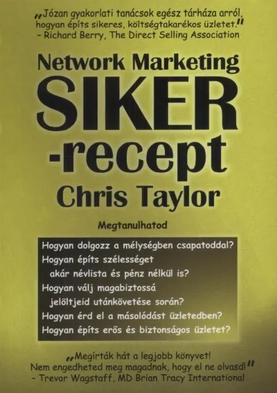 Network Marketing - Siker-recept Szuper akció