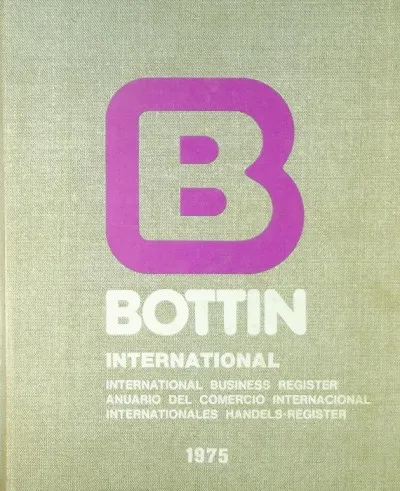 Bottin International 1975 - Iternational Business Register Legnépszerűbb