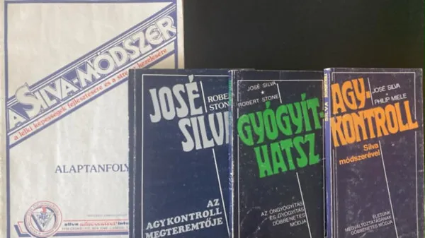 4 db José Silva könyv: José Silva + HGyógyíthatsz + Agykontroll Akció