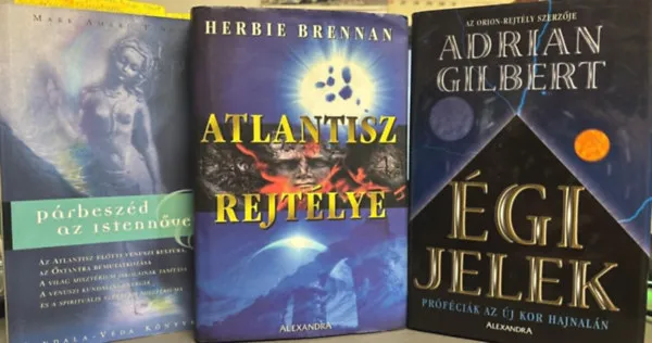 Árcsökkenés Ezoterikus könyvcsoma (3 darab) Égi jelek; Atlantisz rejtélye; Párbeszég az istentől