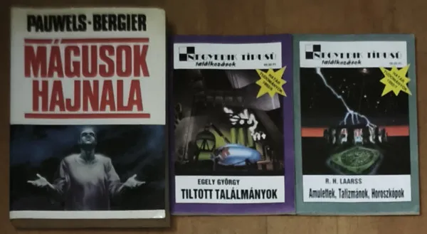 3db ezoterikus tartalmú mű - Amulettek, Talizmánok, Horoszkópok, Tiltott találmányok, Mágusok hajnala Kedvezmény