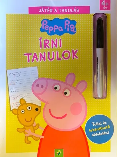 Peppa malac: Írni tanulok - Tollal és letörölhető oldalakkal Kedvezményes ár
