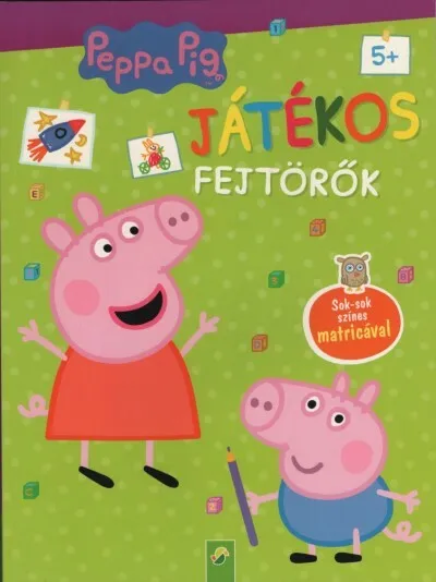 Szuper ajánlat Peppa Malac: Játékos fejtörők - Sok-sok színes matricával