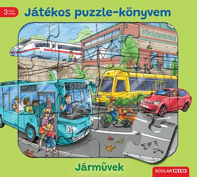 Végkiárusítás Játékos puzzle-könyvem: Járművek
