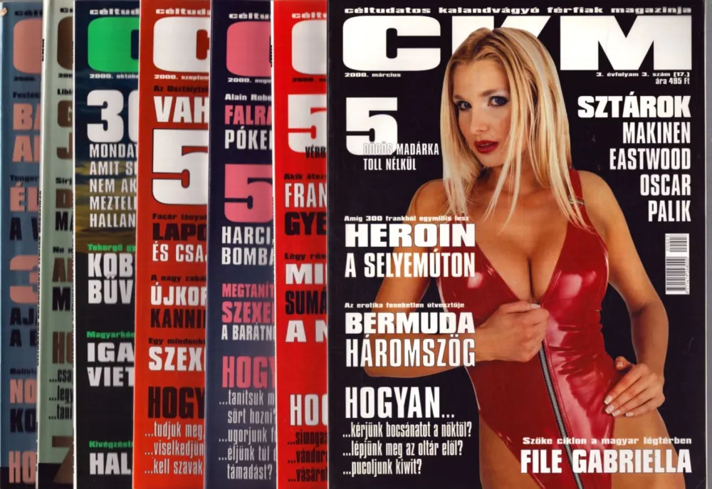 7 db CKM magazin: 2000./ március, április, augusztus, szeptember, október, november, december Szuper ajánlat