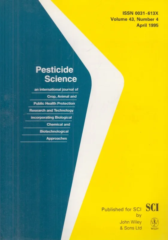 Pesticide Science Volume 43, Number 4 April 1995 Olcsó