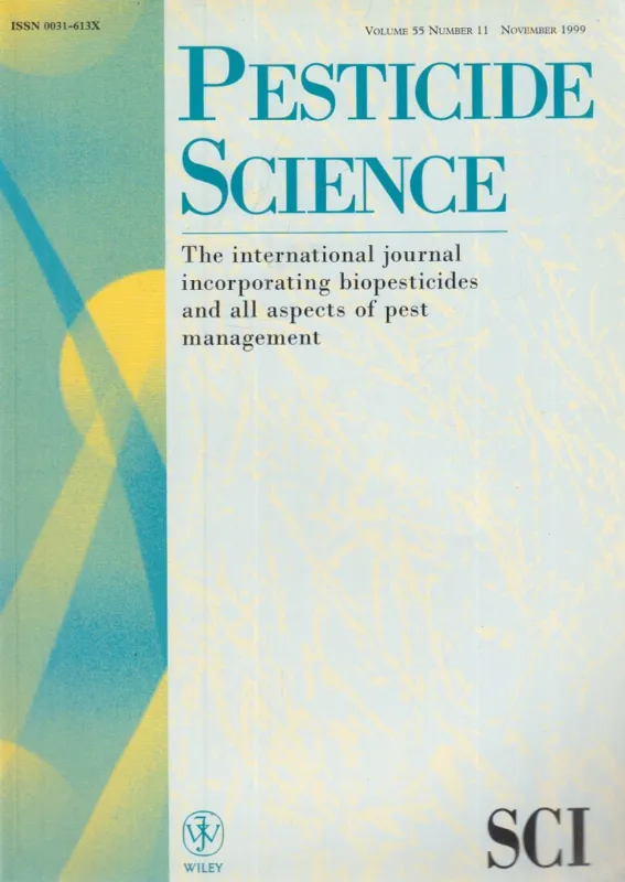 Pesticide Science Volume 55, Number 11 November 1999 Gyors kiszállítás