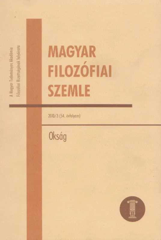 Akció Magyar Filozófiai Szemle 2010/3.