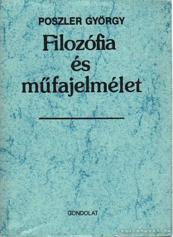 Exkluzív ajánlat Filozófia és műfajelmélet